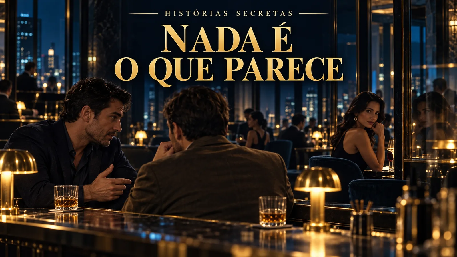 Ilustração artística da capa de “Nada é o que parece”