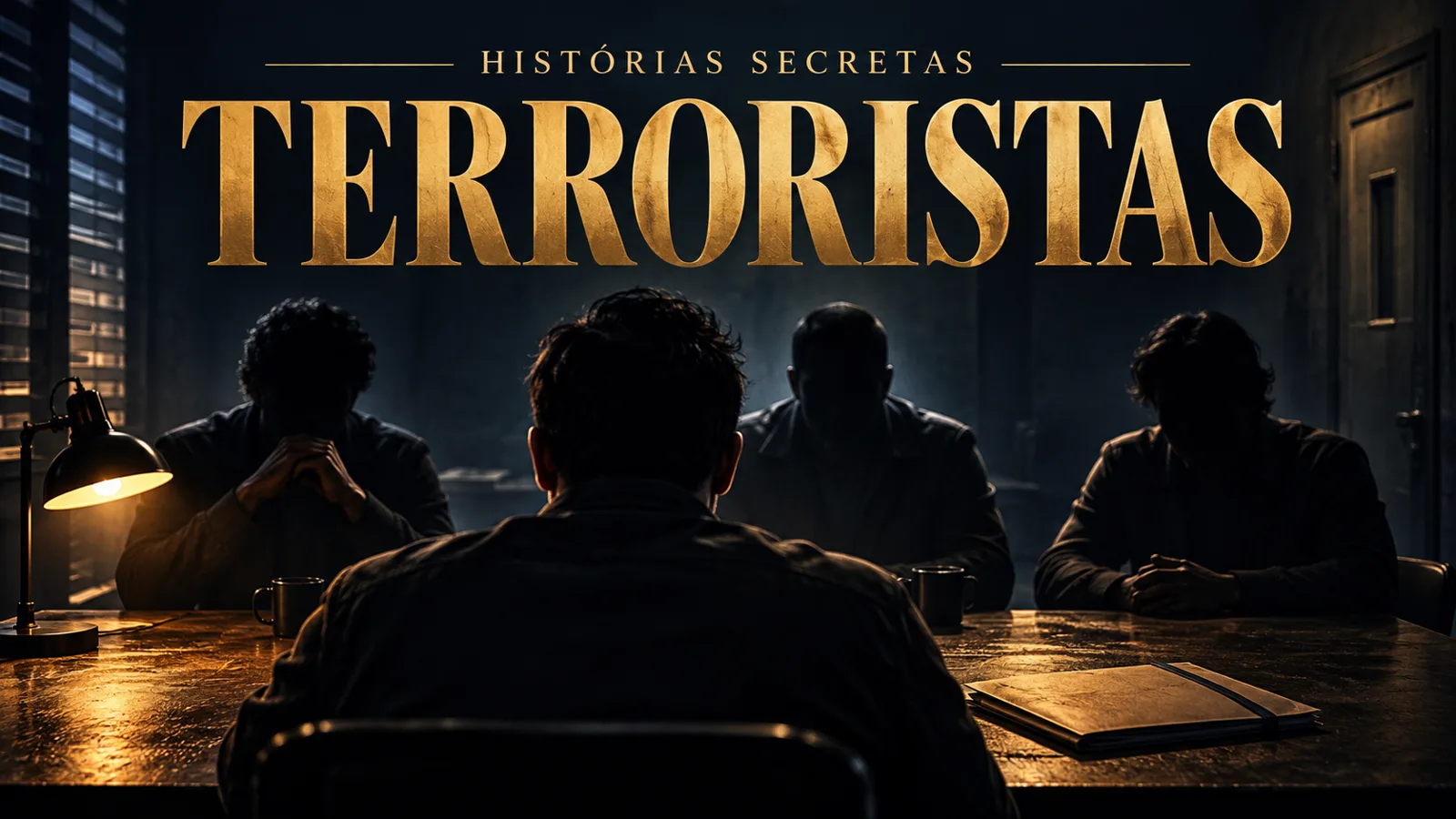 Ilustração artística da capa de “Terroristas”
