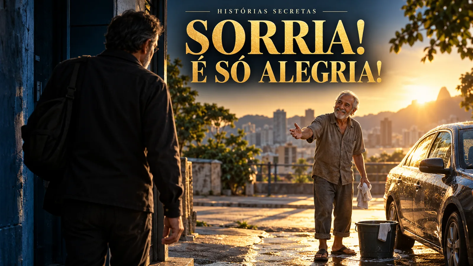 Ilustração artística da capa de “Sorria! É só alegria!”
